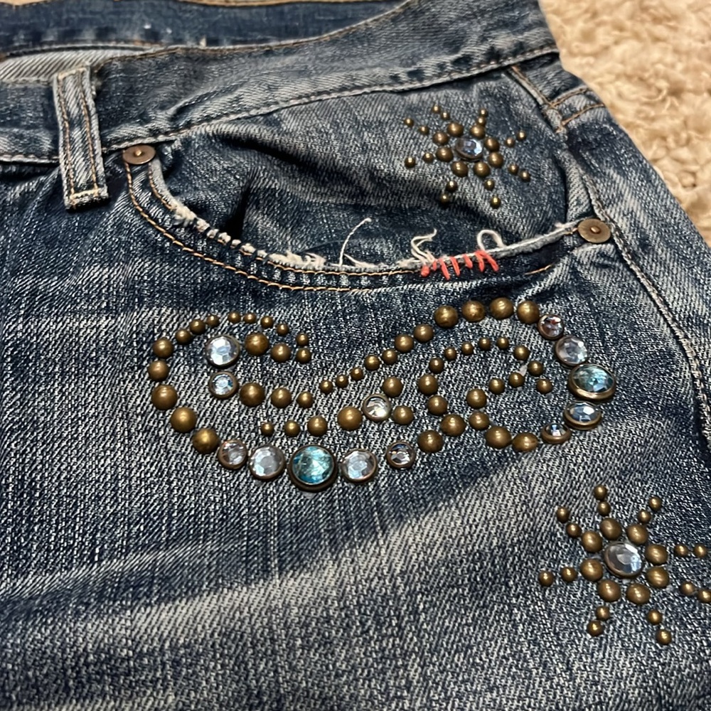 Vintage Men’s Seven7 Denim Rhinestone Jeans 36